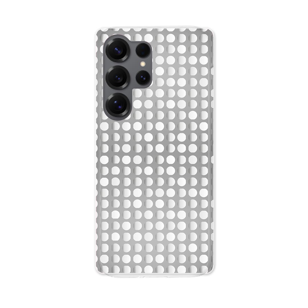 乐天商城 - Galaxy S25 Ultra 用 スマホカバー SC-52F / SCG32 共通対応 sc52f ケース カバー ハードケース 000518 ドット　アルミ