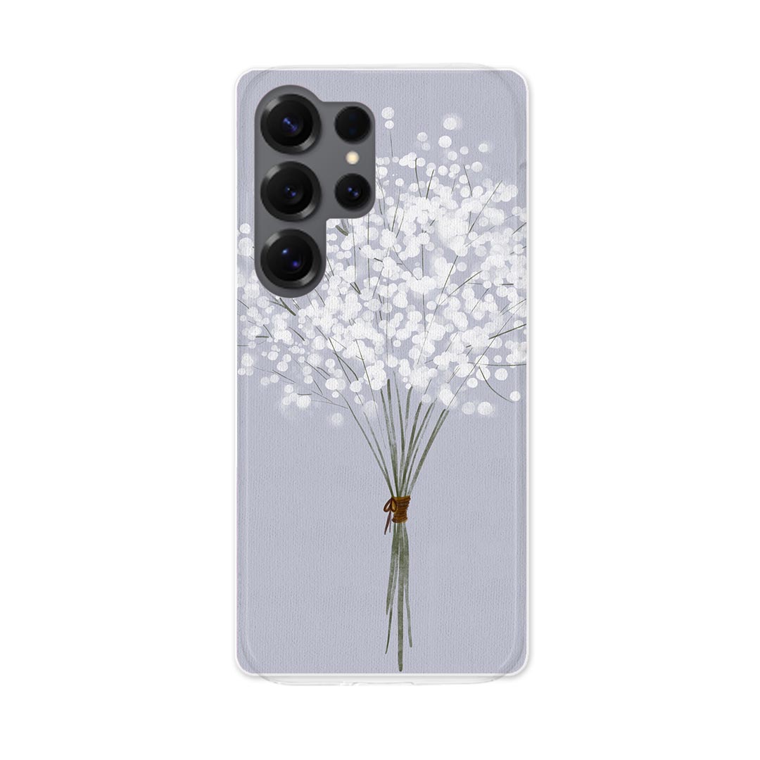 乐天商城 - Galaxy S25 Ultra 用 スマホカバー SC-52F / SCG32 共通対応 sc52f ケース カバー ハードケース 023350 花　フラワー　イラスト