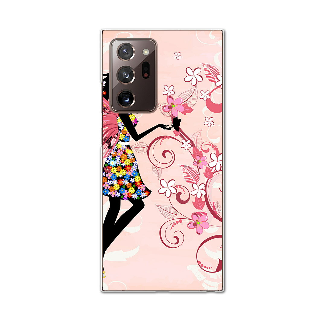 乐天商城 - igcase Galaxy Note20 Ultra 5G SC-53A 専用ハードケース sc53a docomo ドコモ スマホカバー カバー ケース pc ハードケース 005591 ラブリー 妖精　花　フラワー