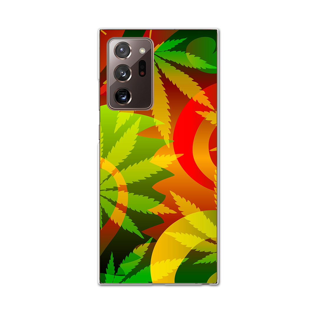 igcase Galaxy Note20 Ultra 5G SC-53A 専用ハードケース sc53a docomo ドコモ スマホカバー カバー ケース pc ハードケース 011734 レゲエ　植物　カラフル