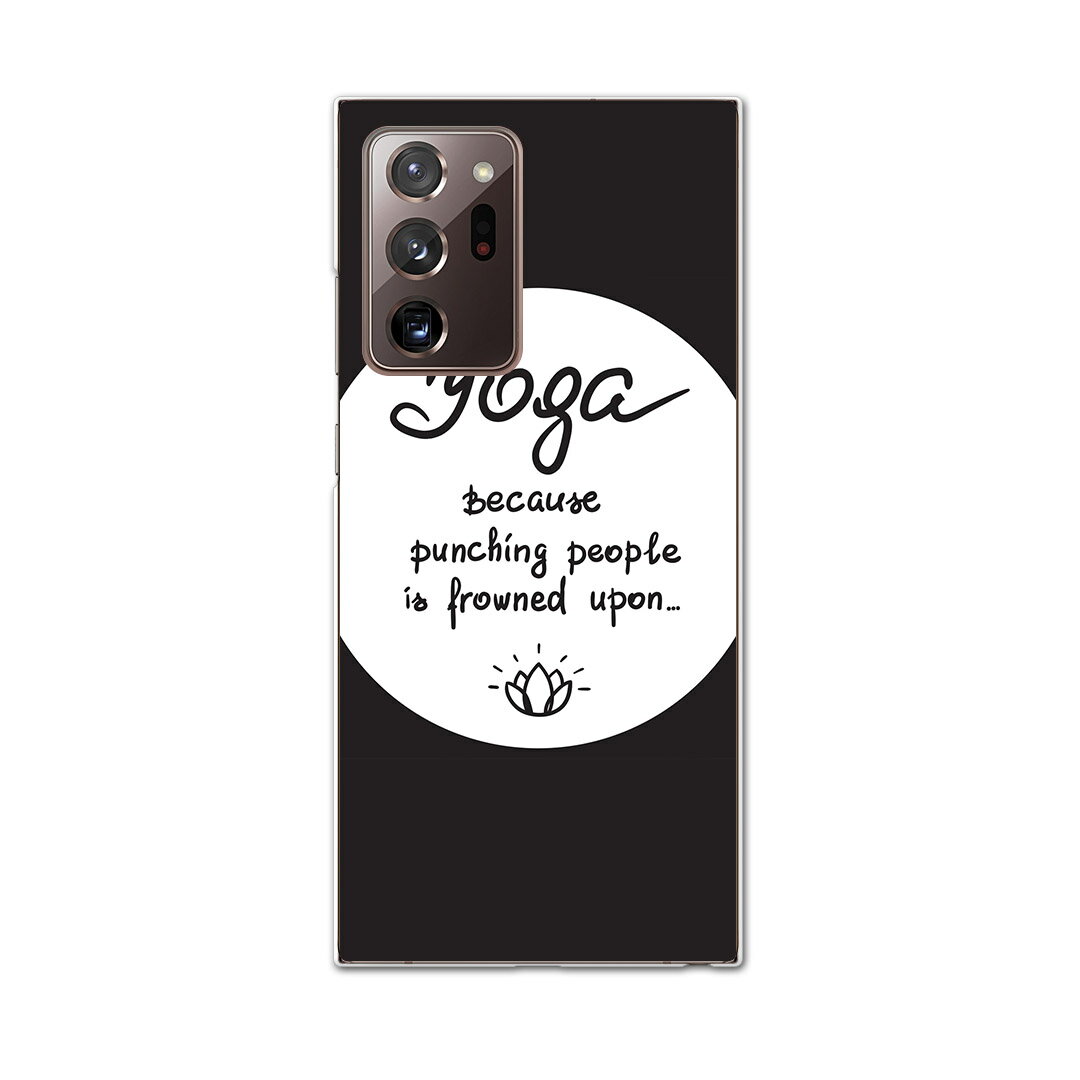 igcase Galaxy Note20 Ultra 5G SCG06 専用ハードケース au スマホカバー カバー ケース pc ハードケース 016089 yoga ヨガ 英字 おしゃれ