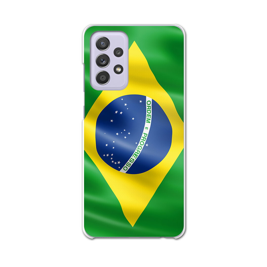 sc53b Galaxy A52 5G SC-53B ギャラクシー サムスン スマホ カバー ケース スマホケース スマホカバー PC ハードケース 001190 ブラジル　国旗