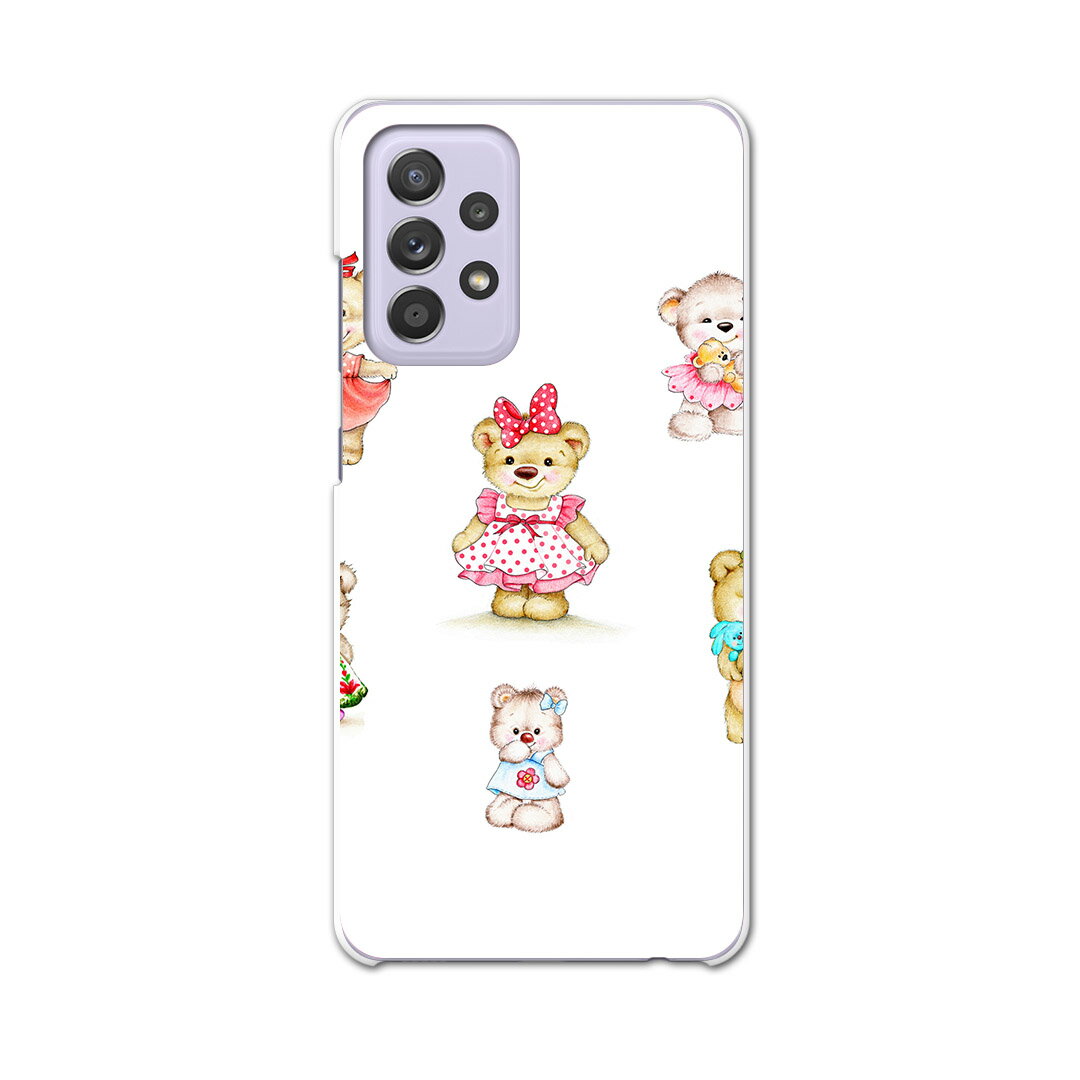 sc53b Galaxy A52 5G SC-53B ギャラクシー サムスン スマホ カバー ケース スマホケース スマホカバー PC ハードケース 009649 動物 熊 キャラクター