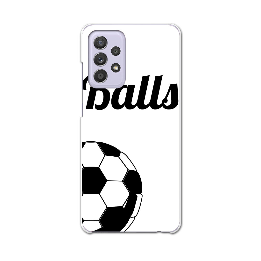 sc53b Galaxy A52 5G SC-53B ギャラクシー サムスン スマホ カバー ケース スマホケース スマホカバー PC ハードケース 010180 スポーツ　サッカー　ボール