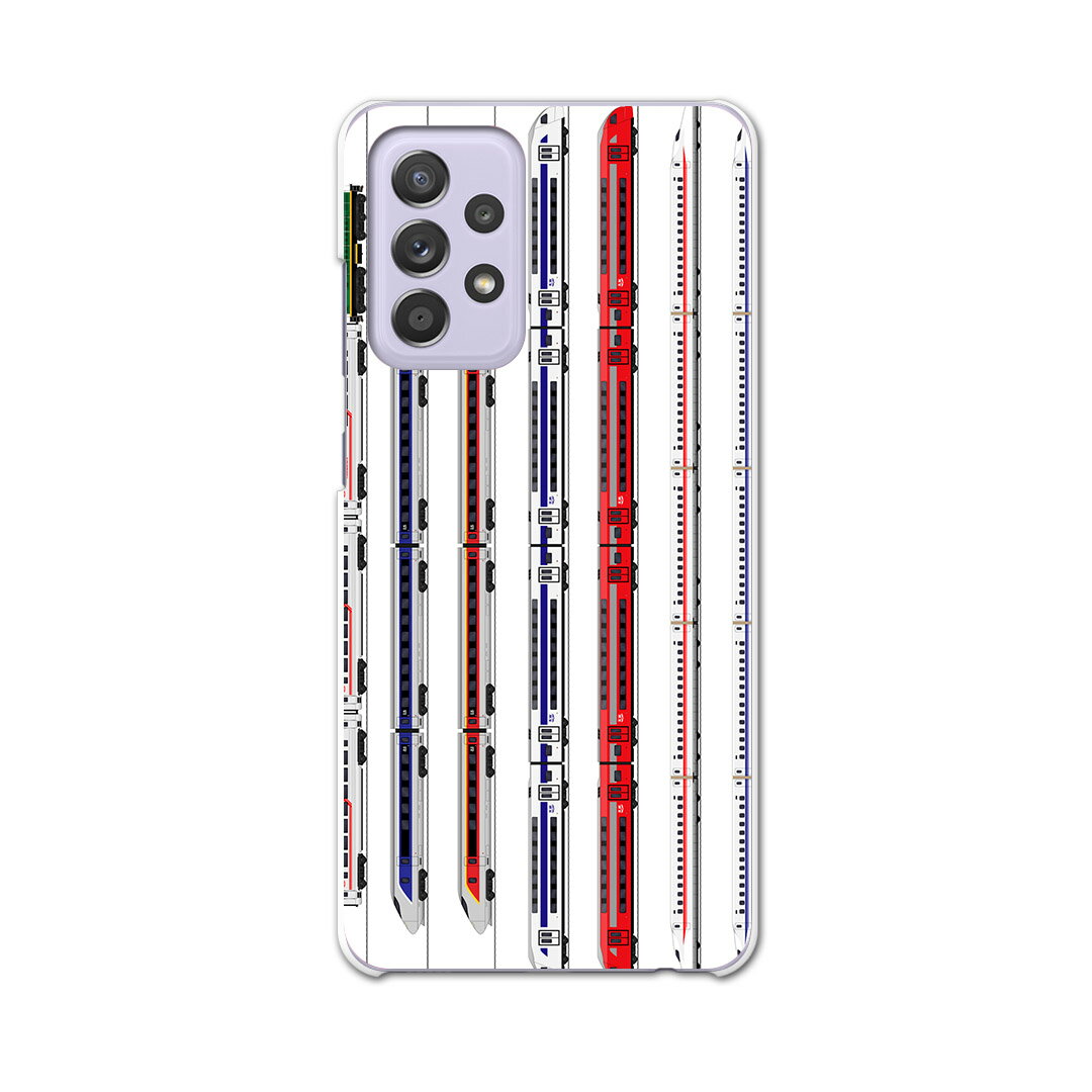 sc53b Galaxy A52 5G SC-53B ギャラクシー サムスン スマホ カバー ケース スマホケース スマホカバー PC ハードケース 013216 乗り物　新幹線　電車