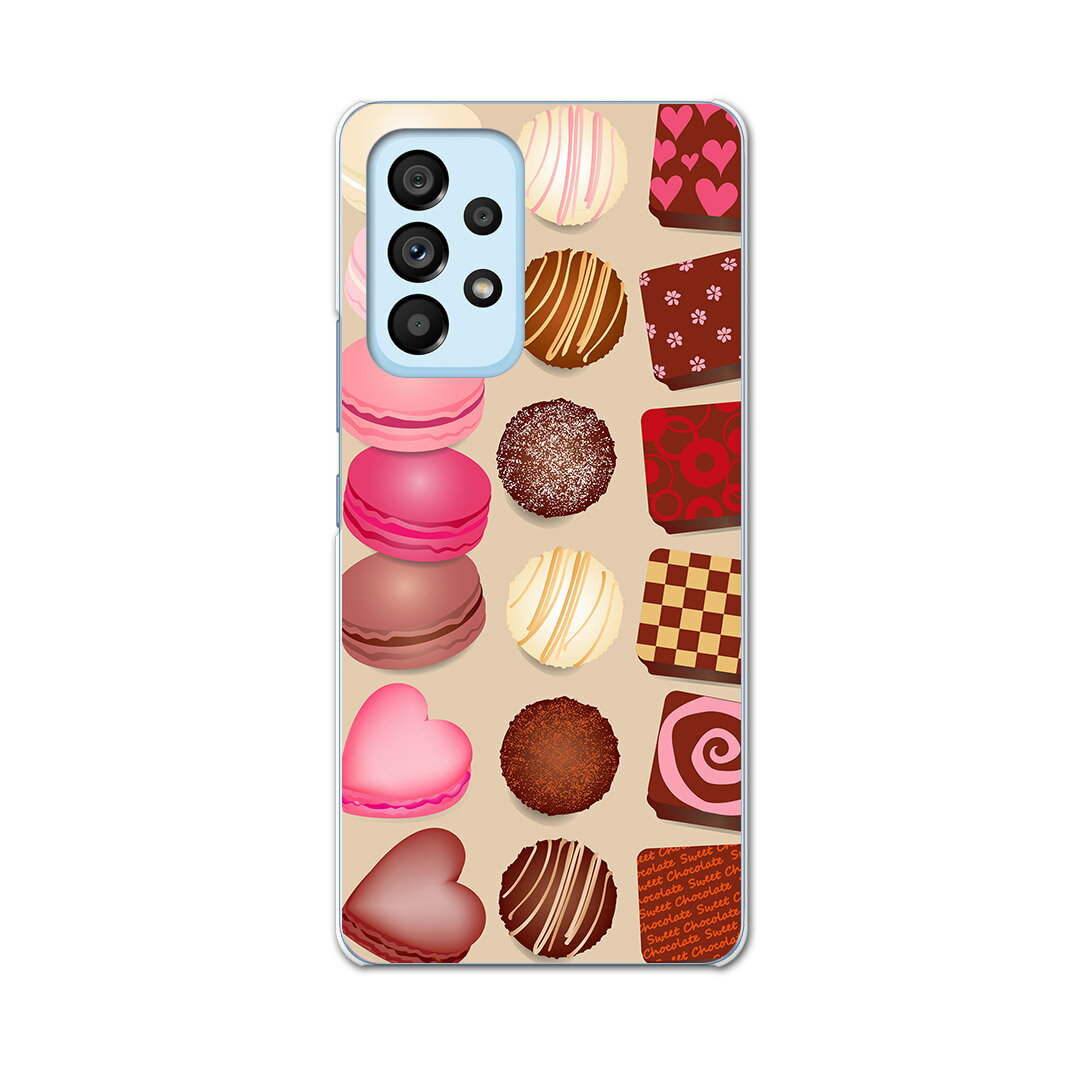 樂天商城 - Galaxy A53 専用ハードケース SC-53C / SCG15 共通対応 sc53c igcase スマホカバー カバー ケース pc ハードケース 005551 ハート　チョコ