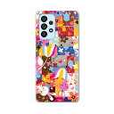 Galaxy A53 専用ハードケース SC-53C / SCG15 共通対応 sc53c igcase スマホカバー カバー ケース pc ハードケース 008092 花 うさぎ カラフル 兎