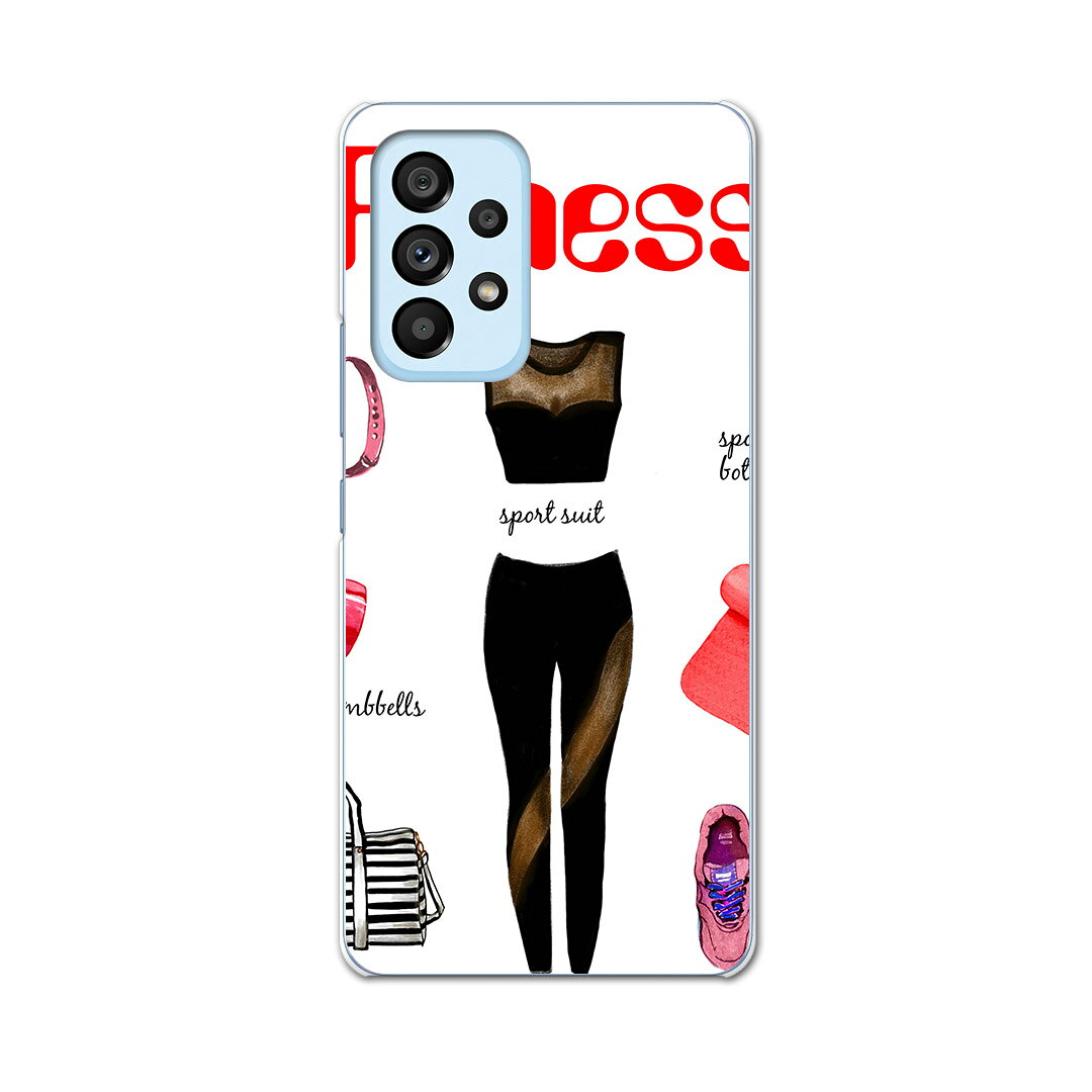 Galaxy A53 専用ハードケース SC-53C / SCG15 共通対応 sc53c igcase スマホカバー カバー ケース pc ハードケース 013600 ヨガ　ウェア　スタイル