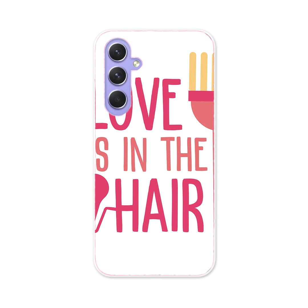 Galaxy A54 5G ギャラクシー SC-53D SCG21 専用 ケース 共通対応 sc53d igcase スマホカバー カバー ケース pc ハードケース 031803 美容院 ラブ おしゃれ ピンク