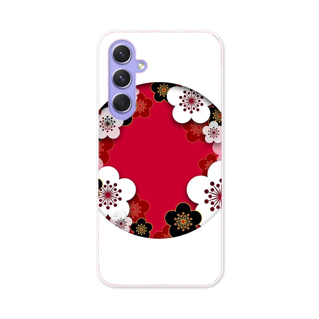 Galaxy A54 5G ギャラクシー SC-53D SCG21 専用 ケース 共通対応 sc53d igcase スマホカバー カバー ケース pc ハードケース 005846 和風 和柄 花