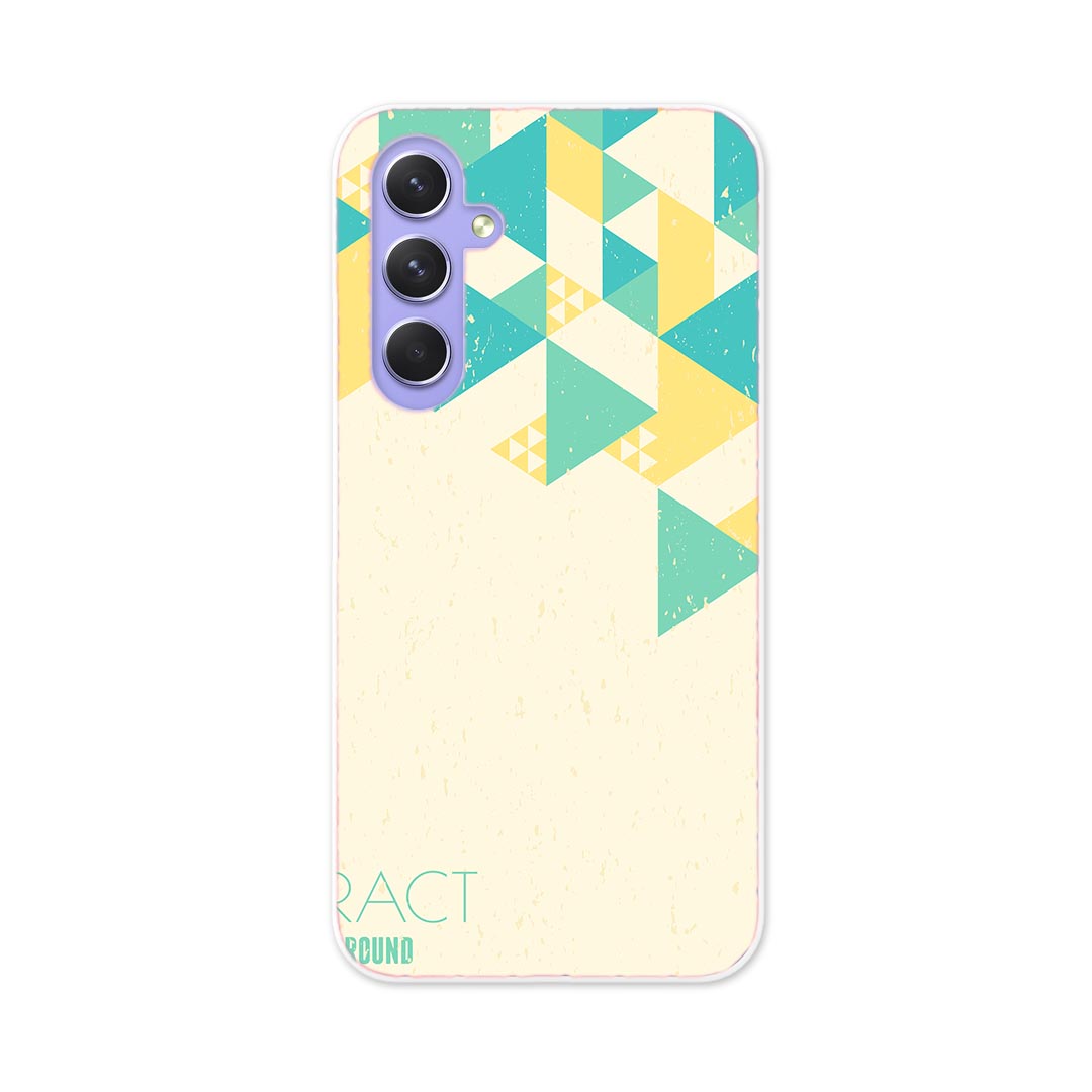 Galaxy A54 5G ギャラクシー SC-53D SCG21 専用 ケース 共通対応 sc53d igcase スマホカバー カバー ケース pc ハードケース 008245 パステル　ブルー　青　イエロー　模様