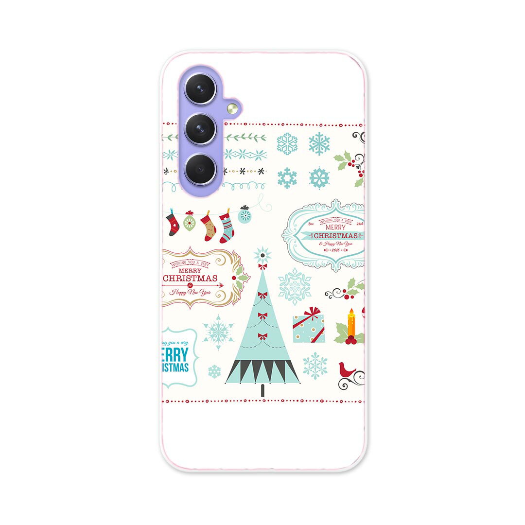 Galaxy A54 5G ギャラクシー SC-53D SCG21 専用 ケース 共通対応 sc53d igcase スマホカバー カバー ケース pc ハードケース 010062 クリスマス　英語　青