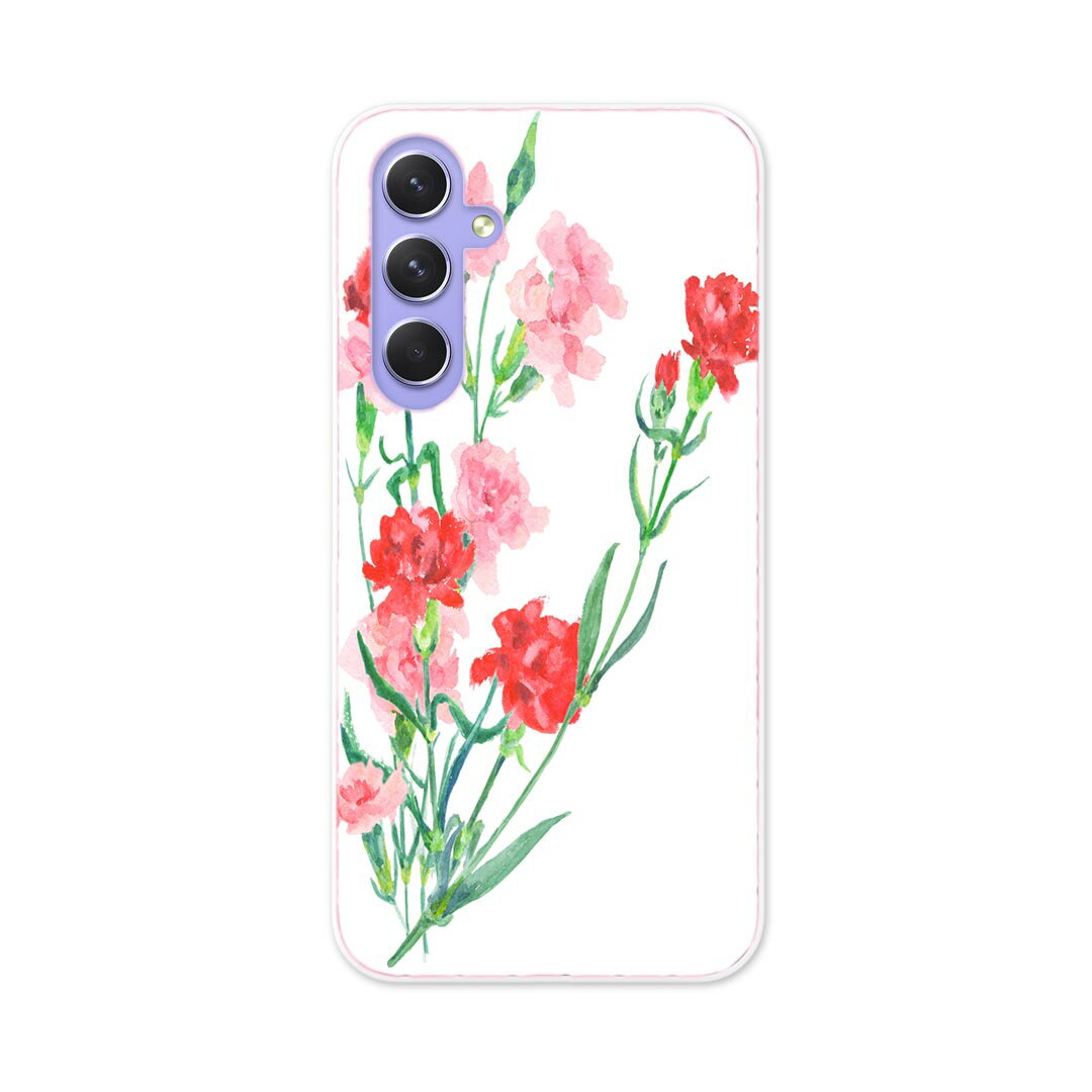 Galaxy A54 5G ギャラクシー SC-53D SCG21 専用 ケース 共通対応 sc53d igcase スマホカバー カバー ケース pc ハードケース 012920 母の日　カーネーション　花(2.0)