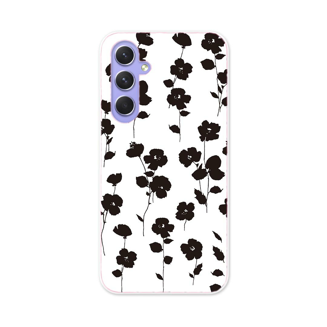 Rakuten - Galaxy A54 5G ギャラクシー SC-53D SCG21 専用 ケース 共通対応 sc53d igcase スマホカバー カバー ケース pc ハードケース 014436 小花柄　黒　花