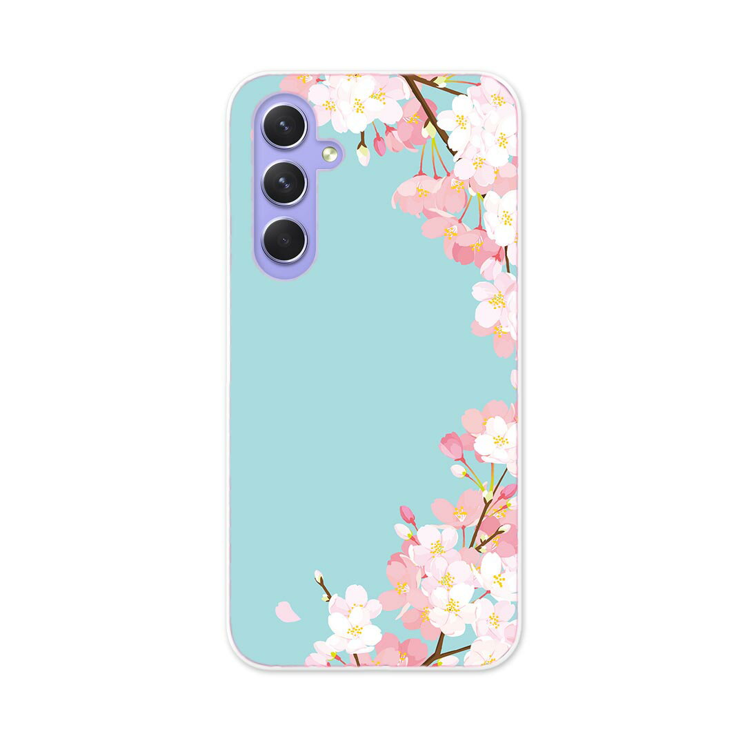 Galaxy A54 5G ギャラクシー SC-53D SCG21 専用 ケース 共通対応 sc53d igcase スマホカバー カバー ケース pc ハードケース 016206 桜　植物