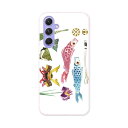 Galaxy A54 5G ギャラクシー SC-53D SCG21 専用 ケース 共通対応 sc53d igcase スマホカバー カバー ケース pc ハードケース 016460 鯉のぼり こどもの日 柏餅