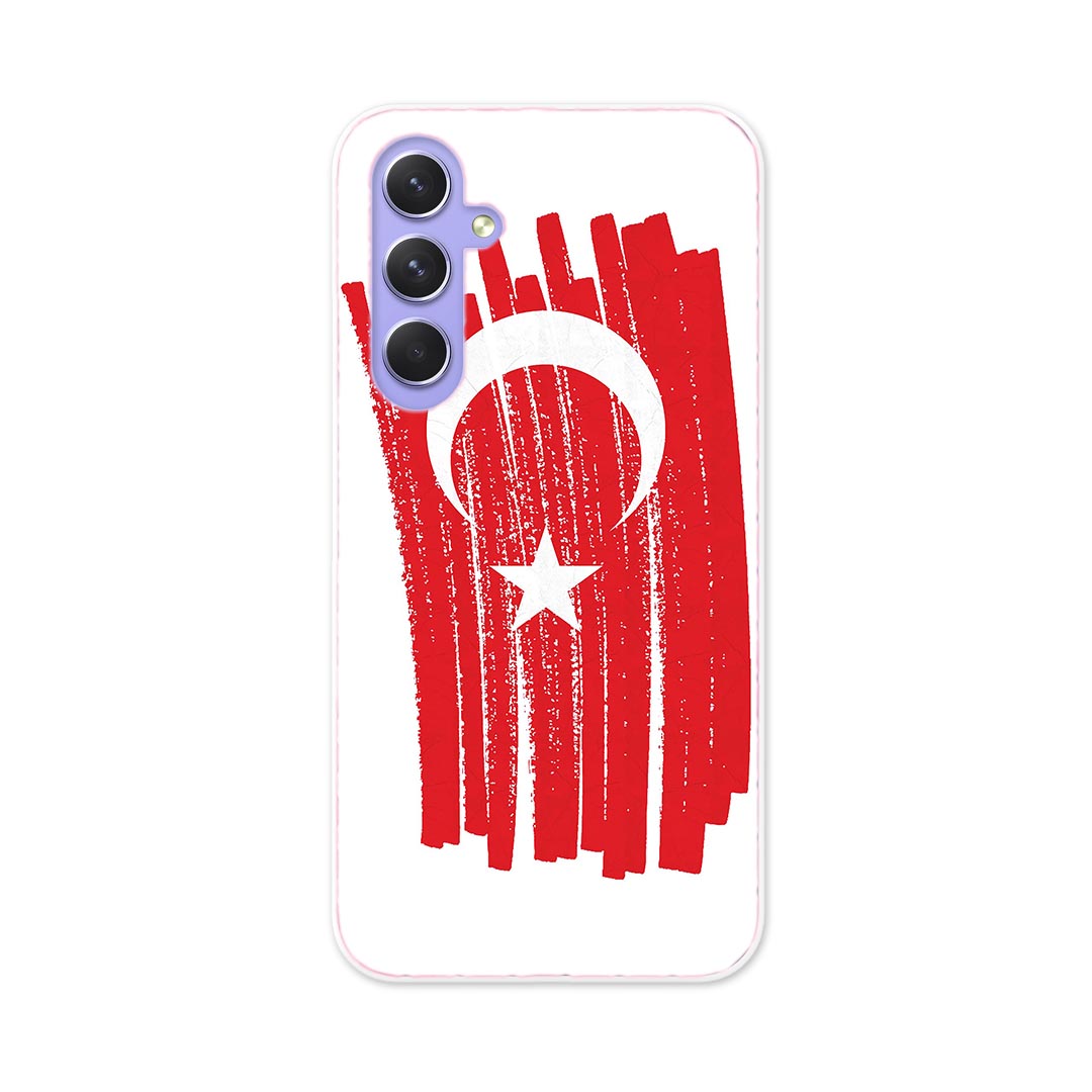 Galaxy A54 5G ギャラクシー SC-53D SCG21 専用 ケース 共通対応 sc53d igcase スマホカバー カバー ケース pc ハードケース 018586 国旗 turkey トルコ共和国