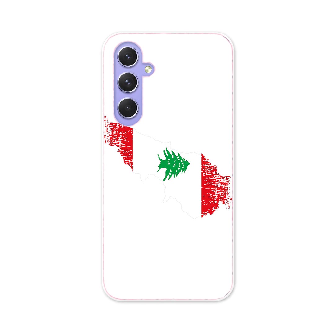 Galaxy A54 5G ギャラクシー SC-53D SCG21 専用 ケース 共通対応 sc53d igcase スマホカバー カバー ケース pc ハードケース 018869 国旗 lebanon レバノン