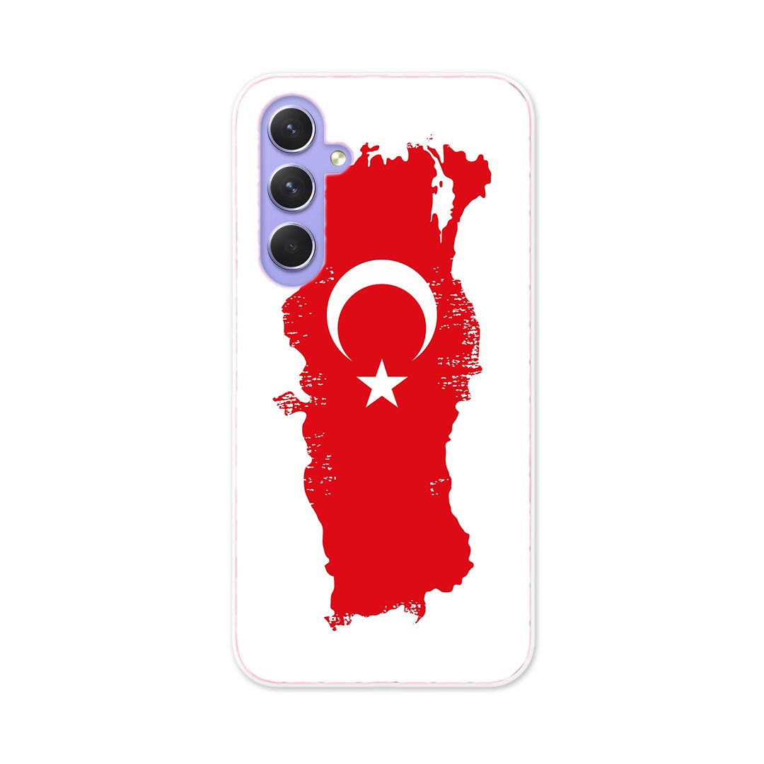 Galaxy A54 5G ギャラクシー SC-53D SCG21 専用 ケース 共通対応 sc53d igcase スマホカバー カバー ケース pc ハードケース 018971 国旗 turkey トルコ