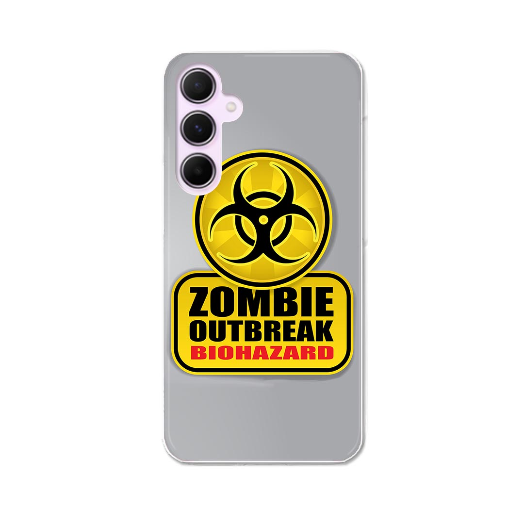 Galaxy A55 5G 用 ハードケース SC-53E / SCG27 共通対応 ケース カバー ハードケース 001180 標識 ゾンビ バイオハザード