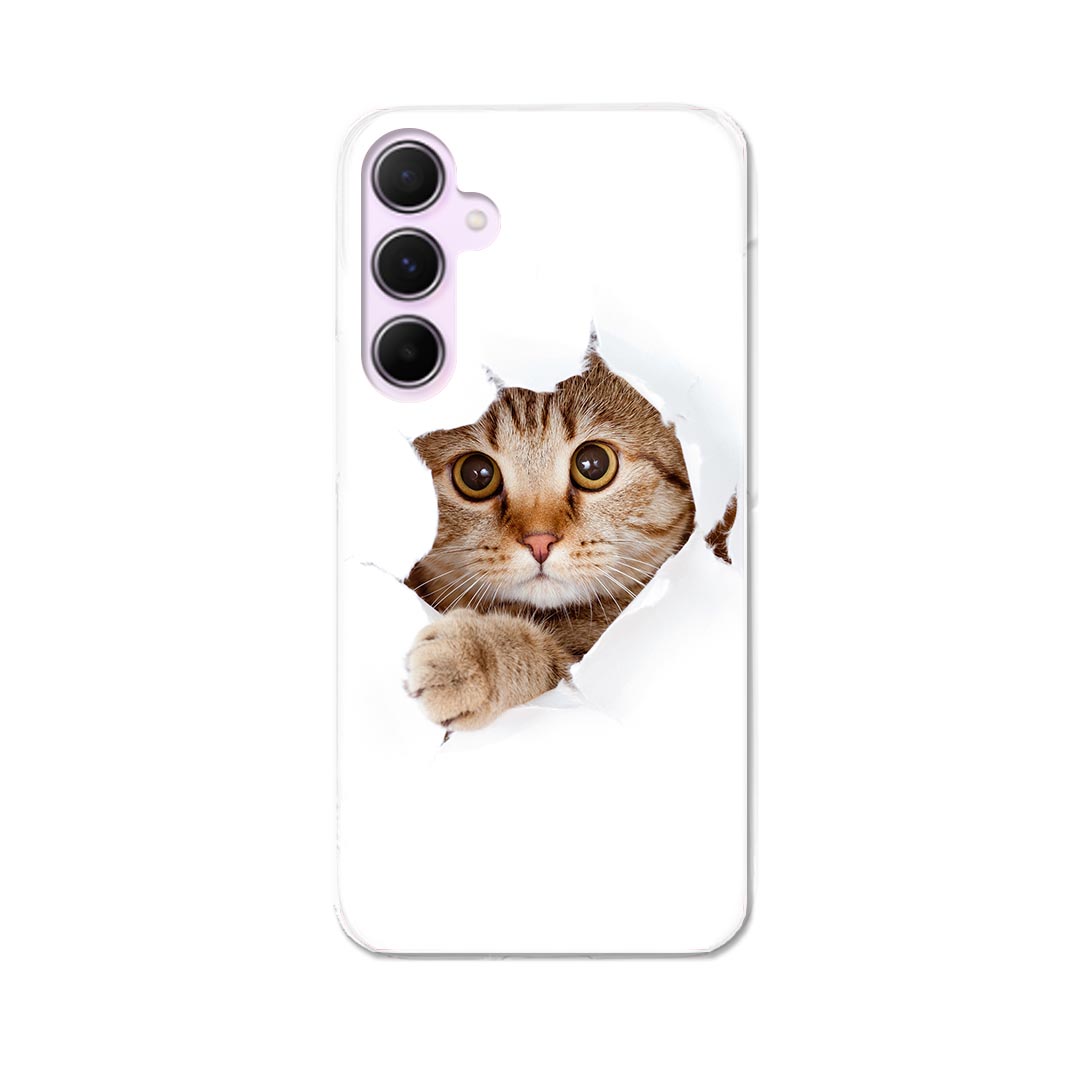 Galaxy A55 5G 用 ハードケース SC-53E / SCG27 共通対応 ケース カバー ハードケース 002783 猫 動物 写真