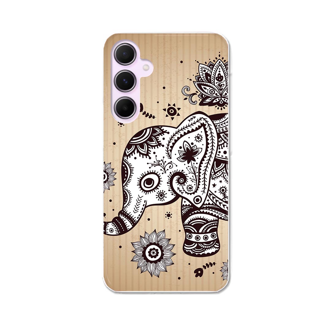 Galaxy A55 5G 用 ハードケース SC-53E / SCG27 共通対応 ケース カバー ハードケース 003551 ぞう 動物 模様