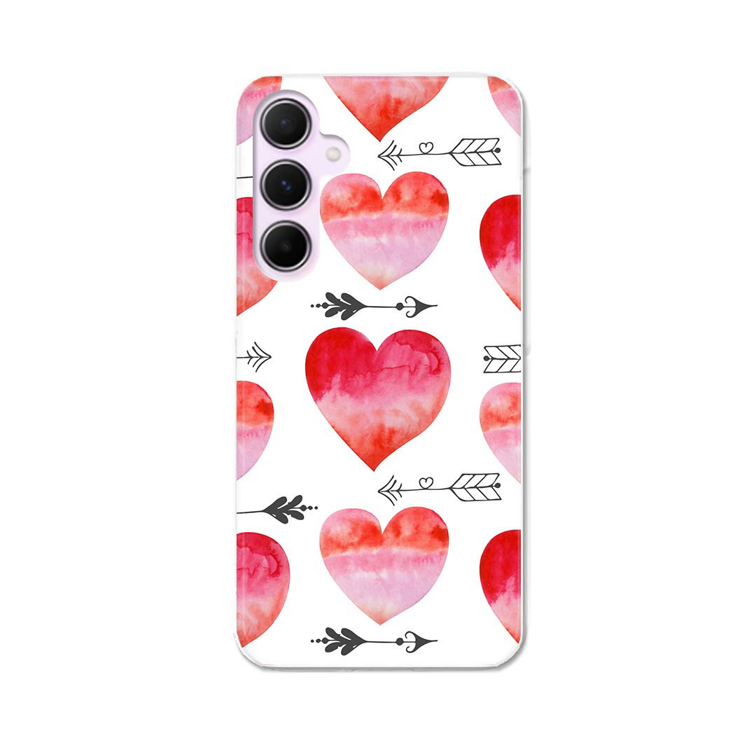 乐天商城 - Galaxy A55 5G 用 ハードケース SC-53E / SCG27 共通対応 ケース カバー ハードケース 020616 バレンタイン ハート