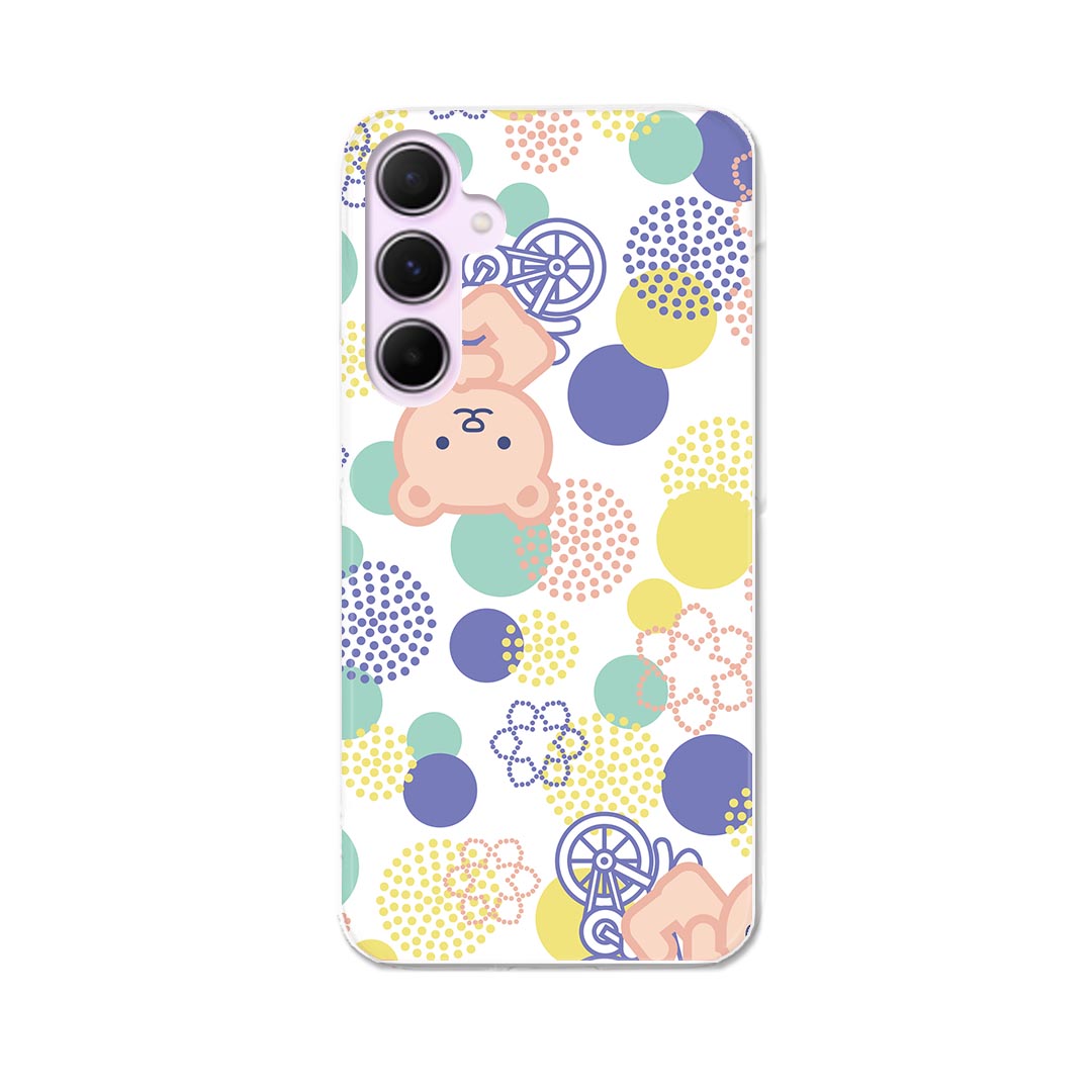 Galaxy A55 5G 用 ハードケース SC-53E / SCG27 共通対応 ケース カバー ハードケース 004081 熊　動物　キャラクター