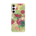Galaxy A55 5G 用 ハードケース SC-53E / SCG27 共通対応 ケース カバー ハードケース 006330 和風 和柄 花