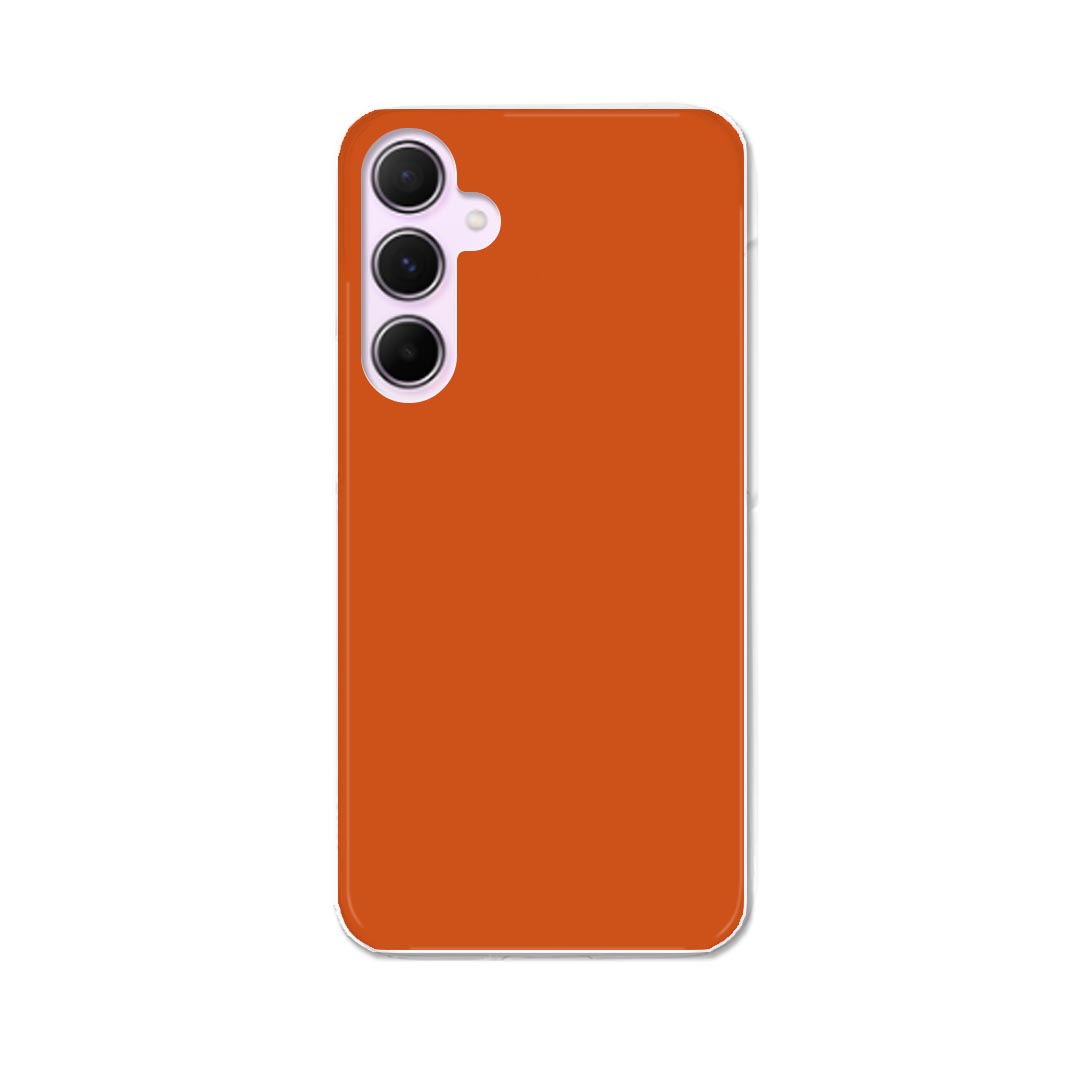 乐天商城 - Galaxy A55 5G 用 ハードケース SC-53E / SCG27 共通対応 ケース カバー ハードケース 009002 シンプル　無地　オレンジ