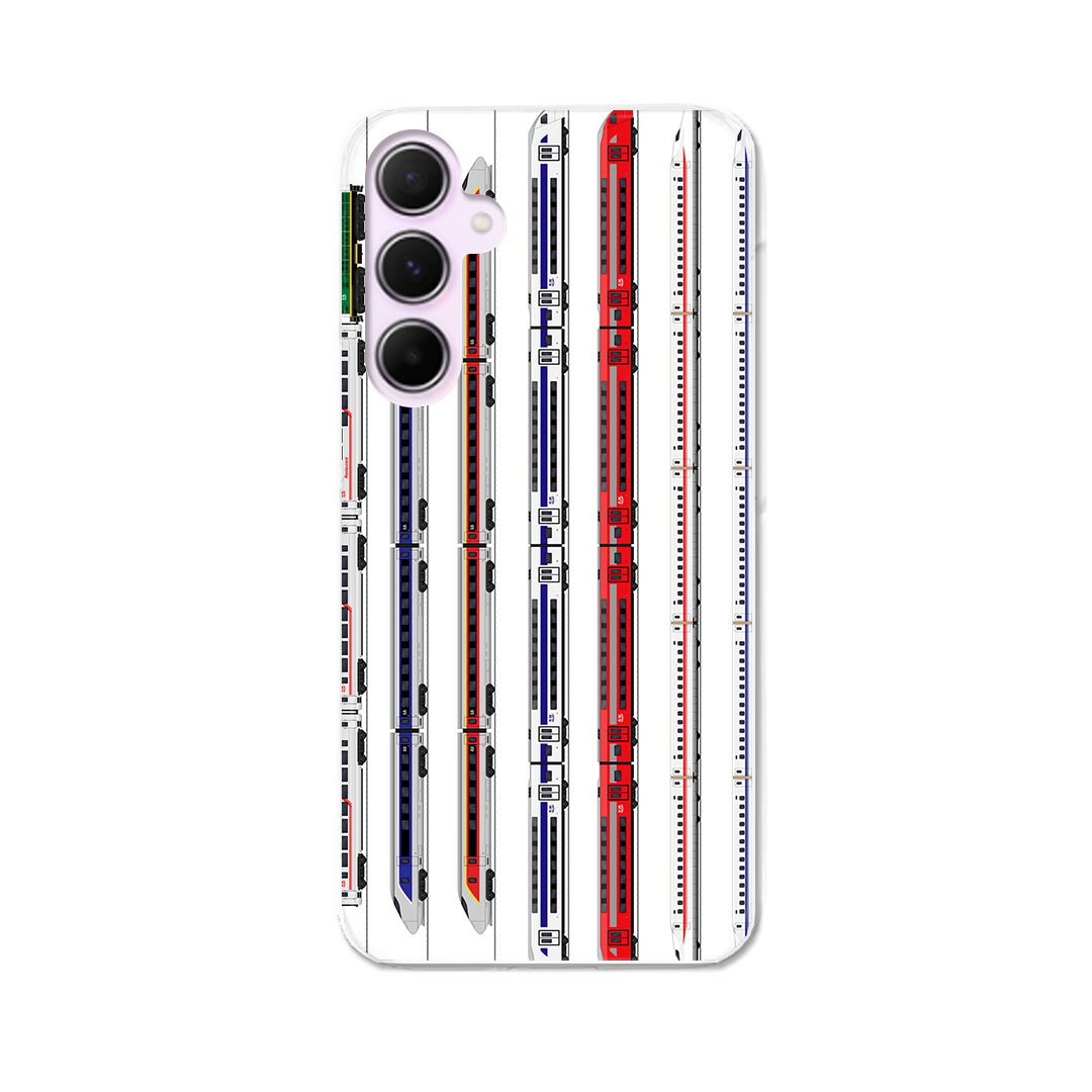 Galaxy A55 5G 用 ハードケース SC-53E / SCG27 共通対応 ケース カバー ハードケース 013216 乗り物　新幹線　電車