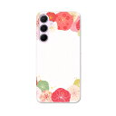 Galaxy A55 5G 用 ハードケース SC-53E / SCG27 共通対応 ケース カバー ハードケース 015512 カーネーション バラ ピンク ...
