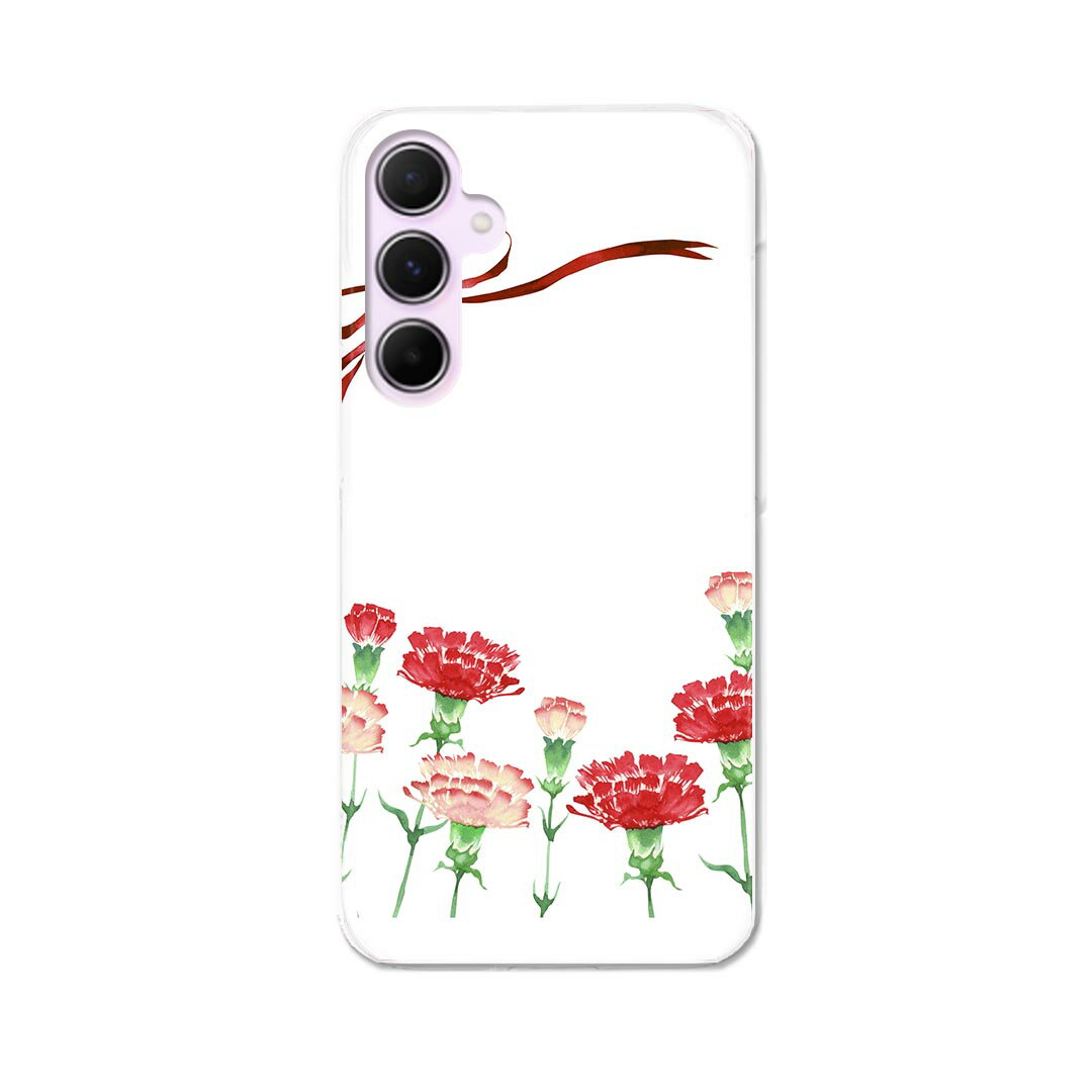 Galaxy A55 5G 用 ハードケース SC-53E / SCG27 共通対応 ケース カバー ハードケース 015845 カーネーション プレゼント ピ...