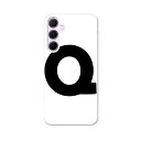 Galaxy A55 5G 用 ハードケース SC-53E / SCG27 共通対応 ケース カバー ハードケース 019197 文字 q アルファベット(2)