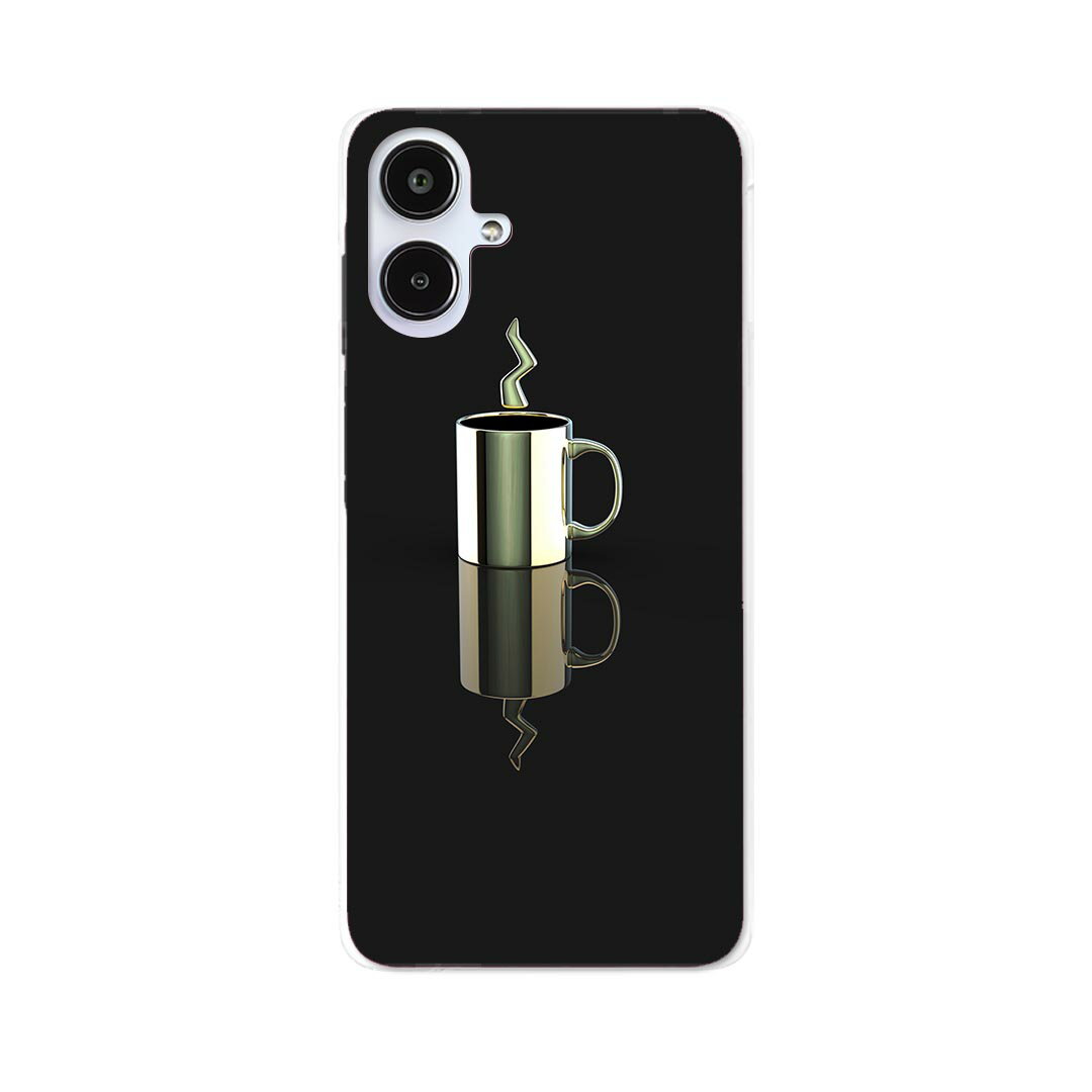 Galaxy A25 用 SC-53F / SCG33 共通対応 sc53f ケース カバー ハードケース 023143 コーヒー　カップ　イラスト