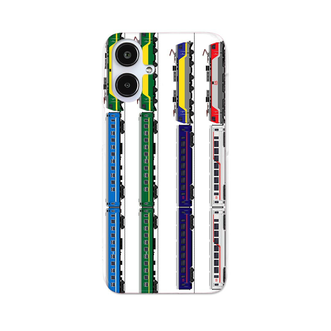 Galaxy A25 用 SC-53F / SCG33 共通対応 sc53f ケース カバー ハードケース 013213 乗り物　新幹線　電車