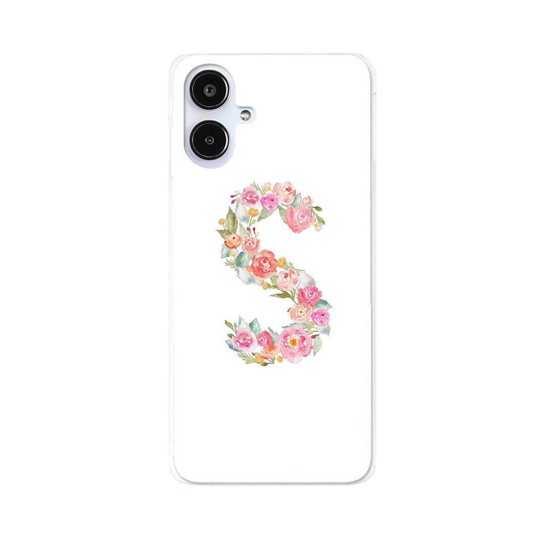 Rakuten - Galaxy A25 用 SC-53F / SCG33 共通対応 sc53f ケース カバー ハードケース 019507 文字 s アルファベット