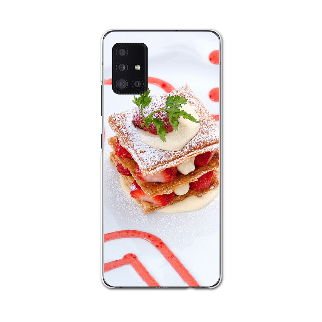 ミルフィーユ Galaxy A51 5G SC-54A 専用ハードケース igcase SC54A docom ドコモ　ギャラクシー スマホカバー カバー ケース pc ハードケース 000193 写真・風景 ケーキ　いちご　ミルフィーユ