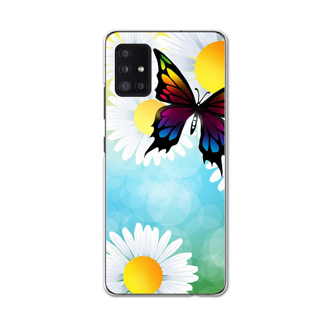 Galaxy A51 5G SC-54A 専用ハードケース igcase SC54A docom ドコモ ギャラクシー スマホカバー カバー ケース pc ハードケース 003644 フラワー 蝶 花 カラフル