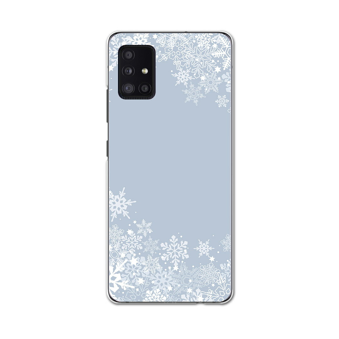 Galaxy A51 5G SC-54A 専用ハードケース igcase SC54A docom ドコモ　ギャラクシー スマホカバー カバー ケース pc ハードケース 004709 ラグジュアリー 雪　結晶　シンプル
