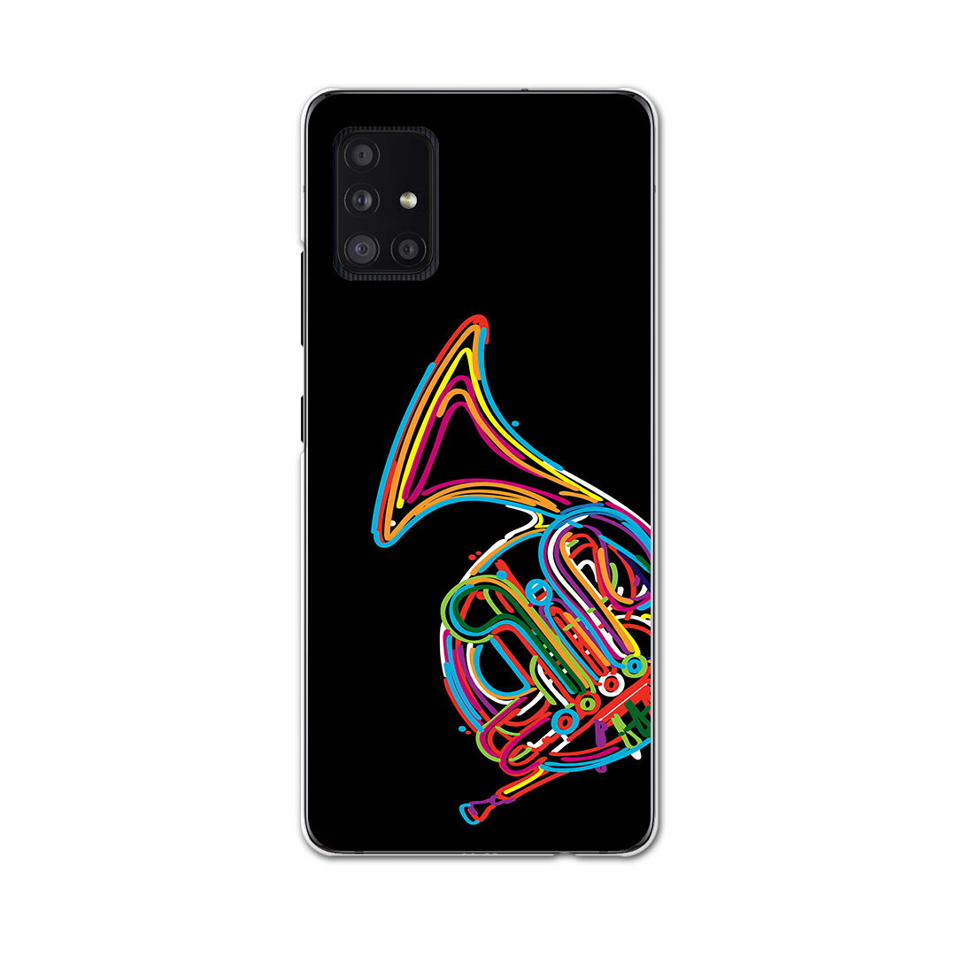 Galaxy A51 5G SC-54A 専用ハードケース igcase SC54A docom ドコモ　ギャラクシー スマホカバー カバー ケース pc ハードケース 005979 クール カラフル　楽器　ホルン