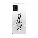 Galaxy A51 5G SC-54A 専用ハードケース igcase SC54A docom ドコモ ギャラクシー スマホカバー カバー ケース pc ハードケース 006685 クール 音符 楽譜(2)