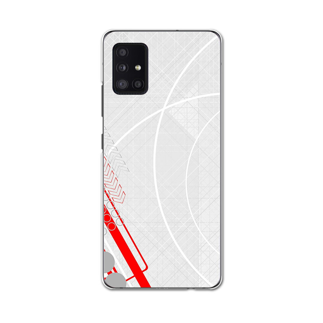 Mobile Phone - Galaxy A51 5G SC-54A 専用ハードケース igcase SC54A docom ドコモ　ギャラクシー スマホカバー カバー ケース pc ハードケース 007597 ユニーク 赤　レッド　灰色　グレー　デザイン