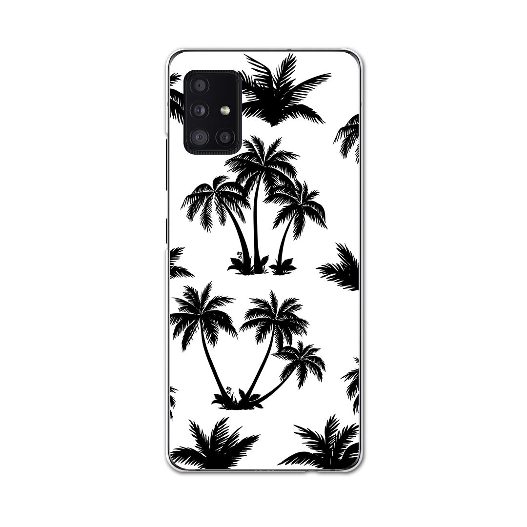 乐天商城 - Galaxy A51 5G SC-54A 専用ハードケース igcase SC54A docom ドコモ　ギャラクシー スマホカバー カバー ケース pc ハードケース 009372 白　黒　植物