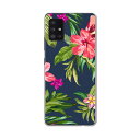 Galaxy A51 5G SC-54A 専用ハードケース igcase SC54A docom ドコモ ギャラクシー スマホカバー カバー ケース pc ハードケース 012096 ハイビスカス 植物 ネイビー