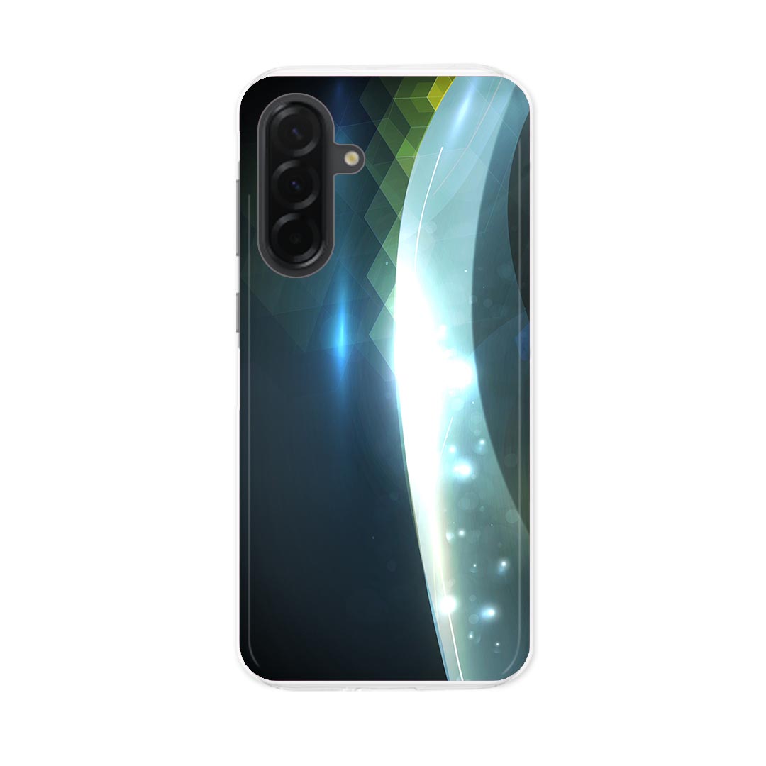 Mobile Phone - Galaxy A36 5G 用 スマホカバー SC-54F / SCG34 共通対応 共通対応 sc54f ケース カバー ハードケース 002209 青　光　黄色