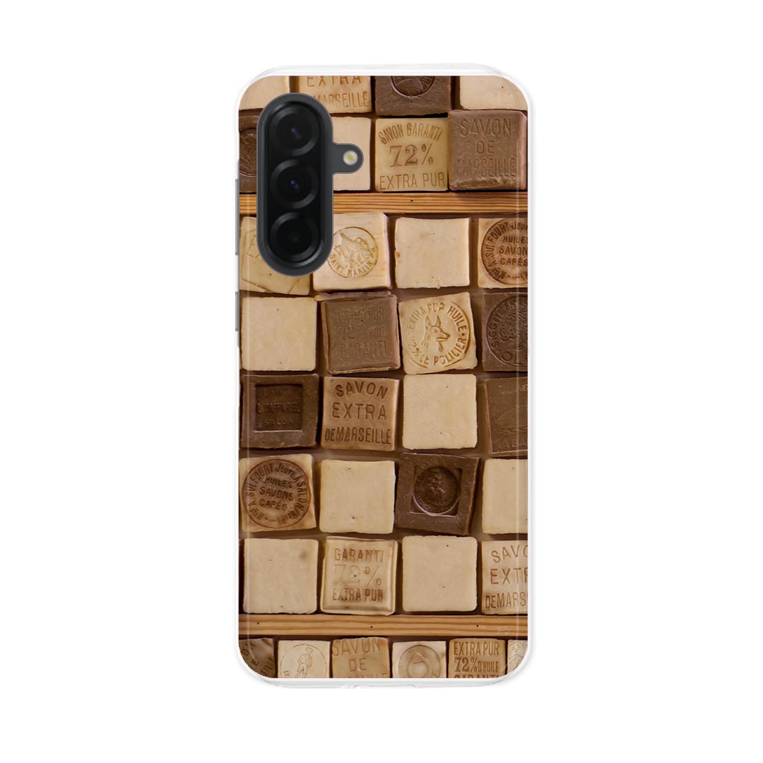 Galaxy A36 5G 用 スマホカバー SC-54F / SCG34 共通対応 共通対応 sc54f ケース カバー ハードケース 023813 石鹸 サボン 柄