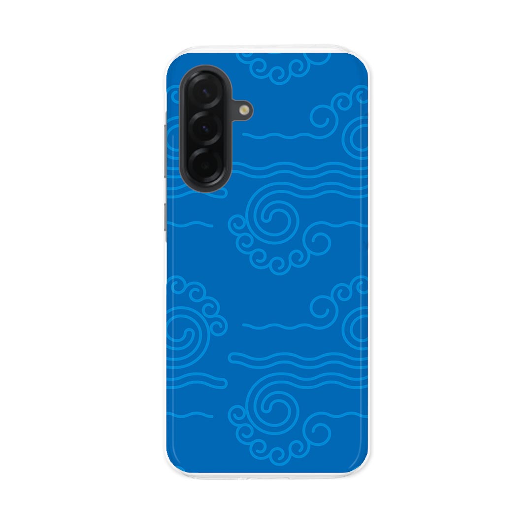 樂天商城 - Galaxy A36 5G 用 スマホカバー SC-54F / SCG34 共通対応 共通対応 sc54f ケース カバー ハードケース 004220 模様　青