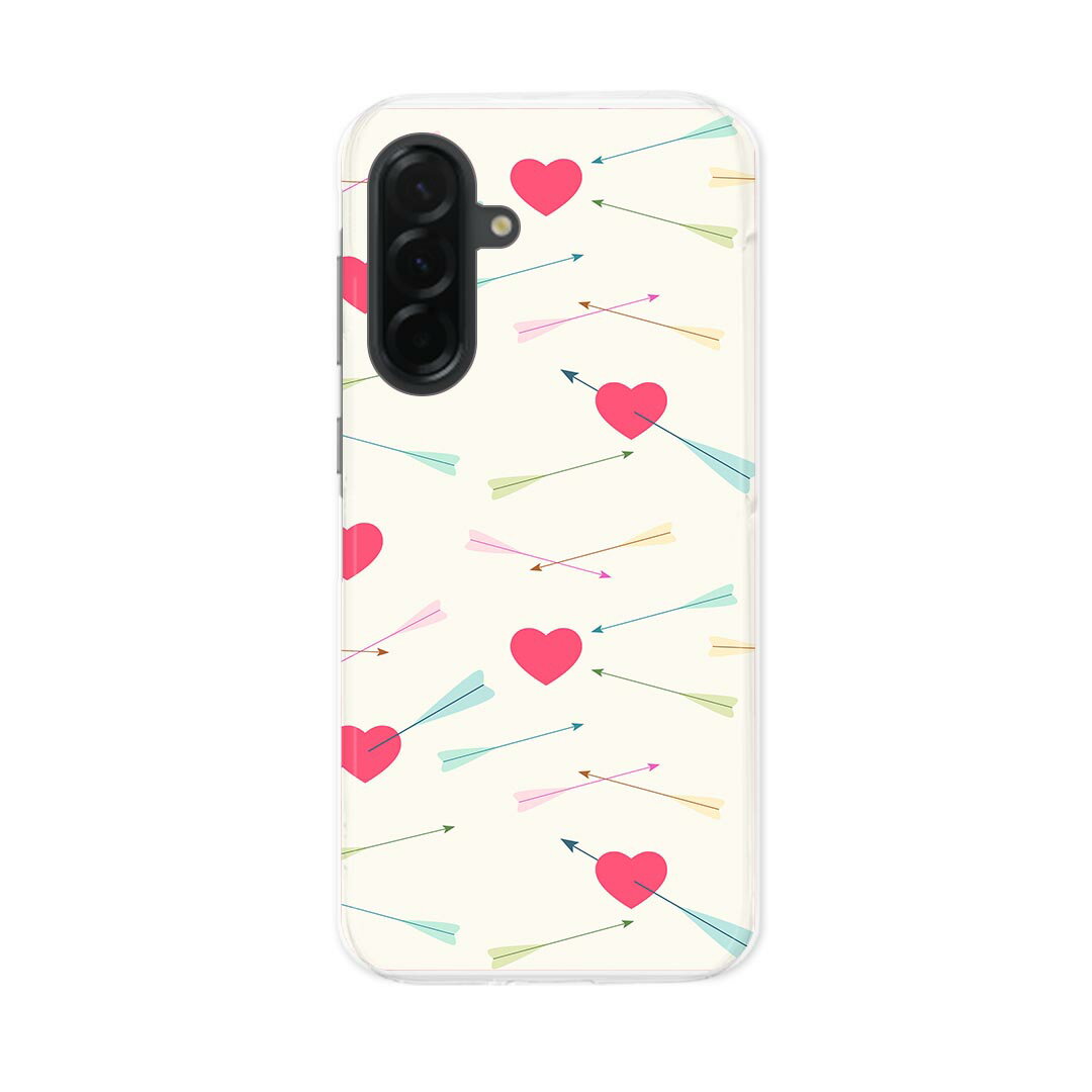Mobile Phone - Galaxy A36 5G 用 スマホカバー SC-54F / SCG34 共通対応 共通対応 sc54f ケース カバー ハードケース 008397 ハート　パステル　カラフル　模様