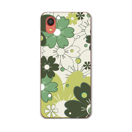Galaxy A22 5G SC-56B 用 ハードケース SC56B igcase スマホカバー カバー ケース pc ハードケース 007557 フラワー 花 フラワー 模様 緑 グリーン Galaxy A22 5G SC-56B 用 ハードケース SC56B igcase スマホカバー カバー ケース pc ハードケース 007557 フラワー 花 フラワー 模様 緑 グリーン